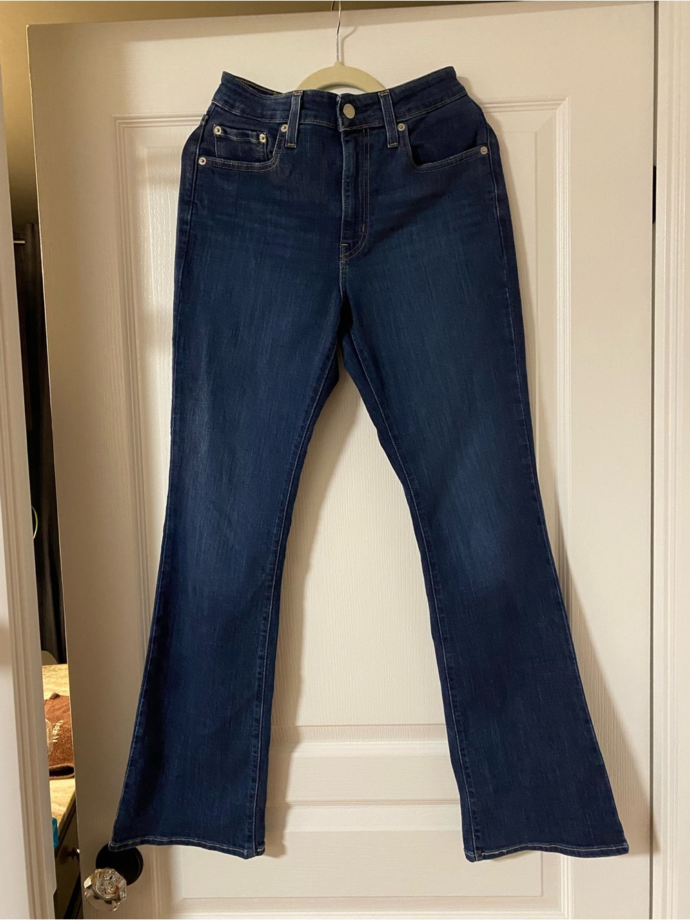Levi's Indigo High-Rise Wide Leg Jeans